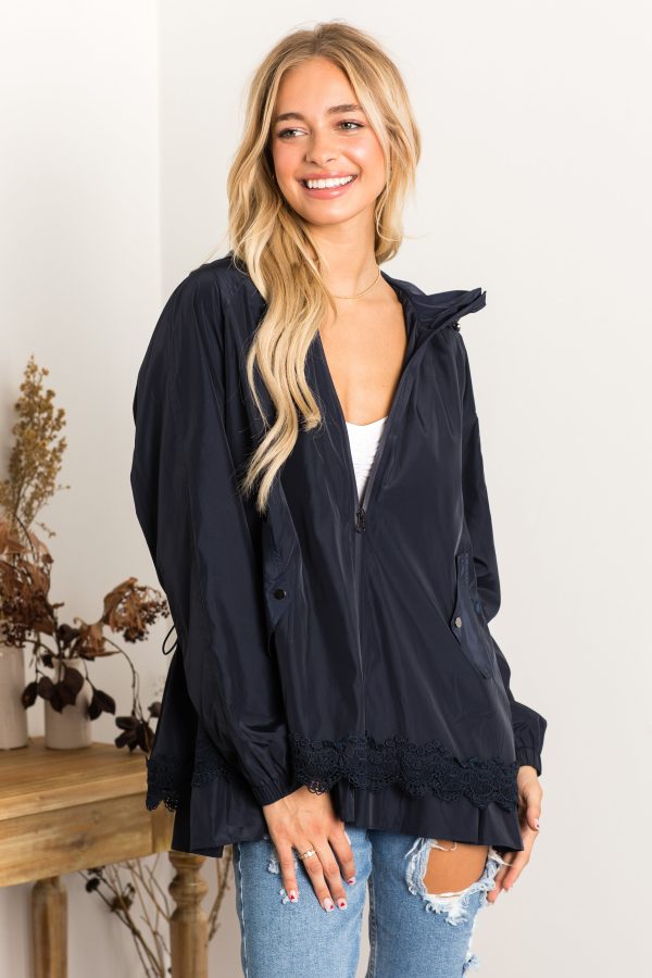 Jadis Woven Windbreaker Jacket with Hoodie - Image 3