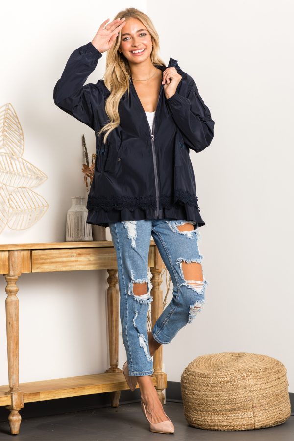 Jadis Woven Windbreaker Jacket with Hoodie - Image 5