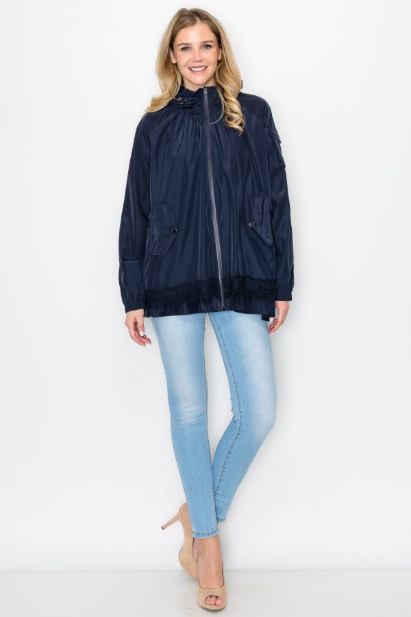 Jadis Woven Windbreaker Jacket with Hoodie - Image 17