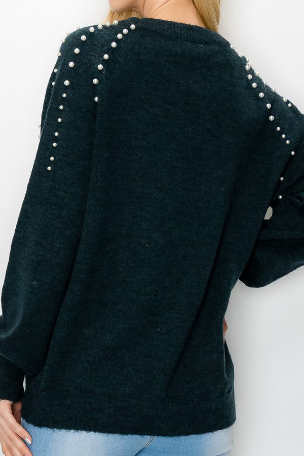 Suze Knitted Sweater with Pearls - Image 8
