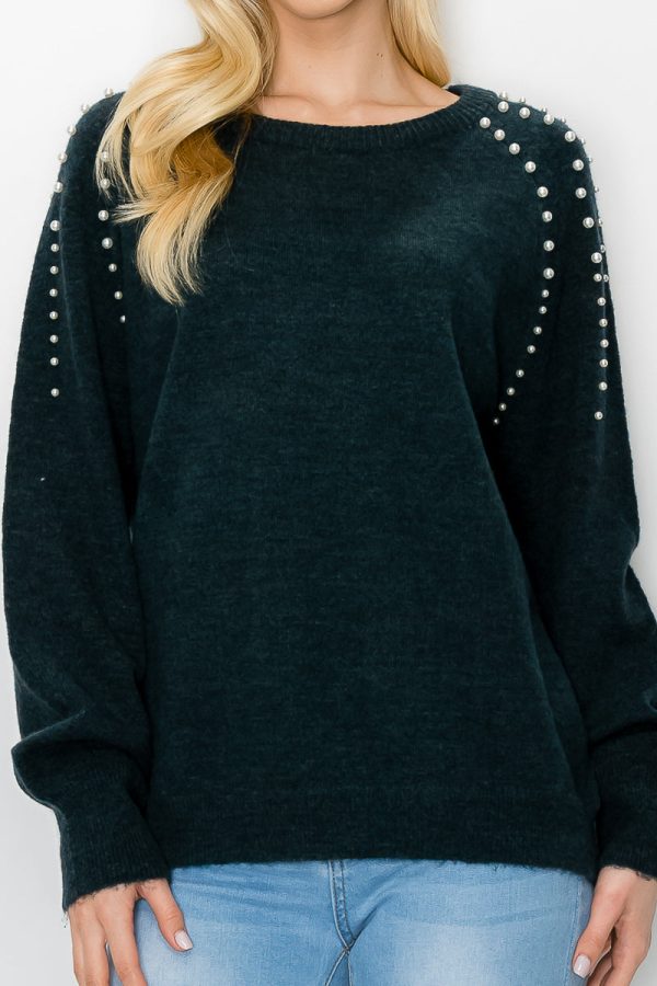 Suze Knitted Sweater with Pearls - Image 14