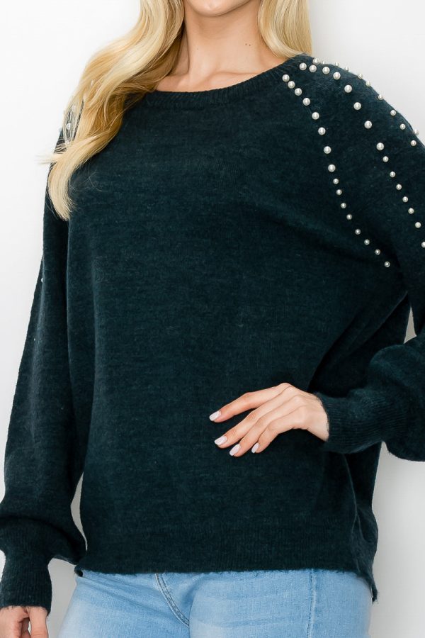 Suze Knitted Sweater with Pearls - Image 9