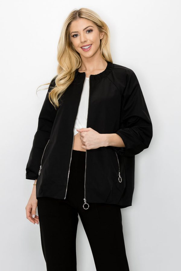 Jerrica Woven Full Zip Jacket - Image 9