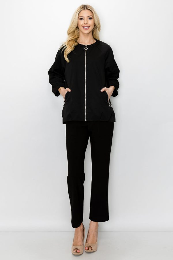 Jerrica Woven Full Zip Jacket - Image 4