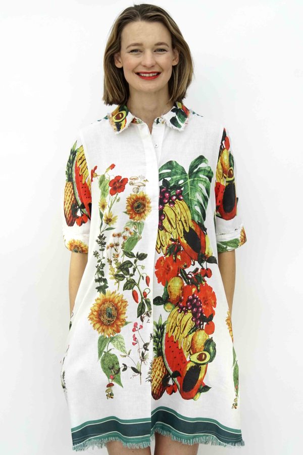 Chatham Dress Van Gogh Sunflower Print - Image 2