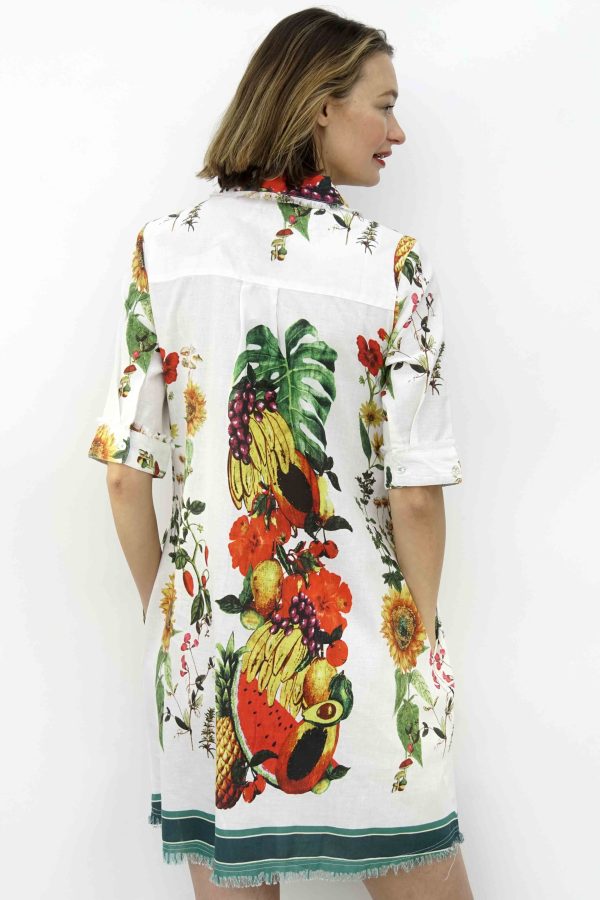 Chatham Dress Van Gogh Sunflower Print - Image 3