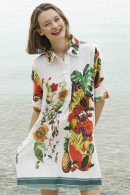 Chatham Dress Van Gogh Sunflower Print