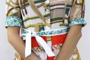 Mrs Maisel Dress Melon And Chartreuse  Print