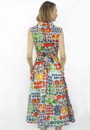Sea Island Dress Farmer's Market Vintage Print