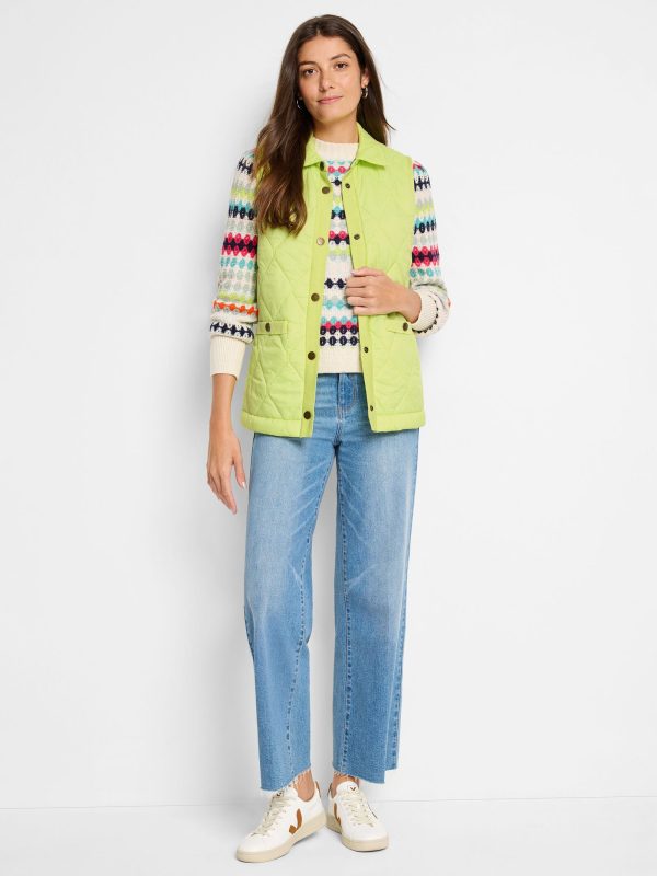 NICZOE W241112 KNIT TRIM PUFFER VEST - Image 2