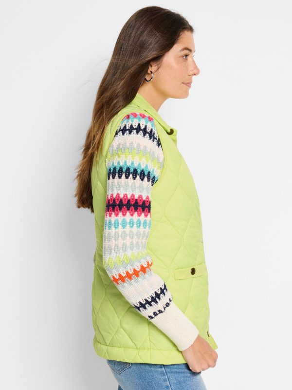 NICZOE W241112 KNIT TRIM PUFFER VEST - Image 3