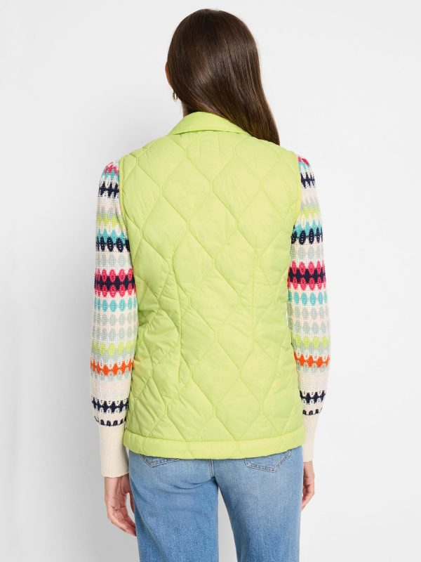 NICZOE W241112 KNIT TRIM PUFFER VEST - Image 4